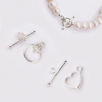 Sterling Silver Toggle Clasp, 925 Sterling Silver, DIY silver color 
