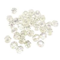 Transparent Acrylic Beads, DIY & faceted, clear, 6mm, Approx 