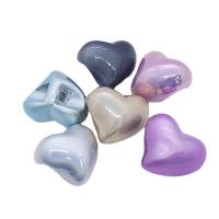 Perles acryliques plaquée, Acrylique, coeur, DIY, plus de couleurs à choisir, 25mm, Vendu par PC