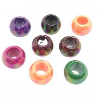 Acryl Schmuck Perlen, rund, DIY, gemischte Farben, 16mm, ca. 340PCs/Tasche, verkauft von Tasche