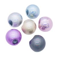 Perles acryliques plaquée, Acrylique, Rond, DIY, plus de couleurs à choisir, 20mm, Vendu par PC