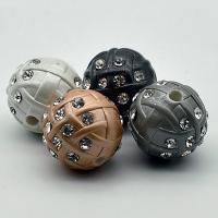 Acryl Schmuck Perlen, rund, Spritzlackierung, DIY & mit Strass, keine, 20mm, verkauft von PC