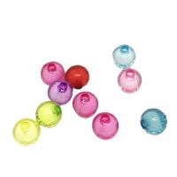 Perlen in Perlen Acrylperlen, Acryl, rund, Einbrennlack, DIY & verschiedene Größen vorhanden, gemischte Farben, verkauft von Tasche