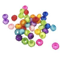 collier en perle acrylique , vernis au four, DIY & normes différentes pour le choix & facettes, couleurs mélangées, Vendu par sac