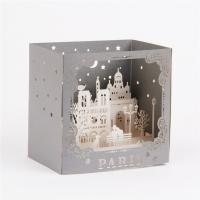 Paper 3D Greeting Card, handmade, 3D effect 