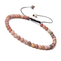 Gemstone Bracelets, Natural Stone, Round, Adjustable & fashion jewelry & Unisex 4mm .8-24 cm, Approx 