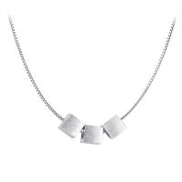 Collar de la joyería de plata esterlina, Plata de ley 925, chapado en platina real, para mujer, 450mm, Vendido por UD