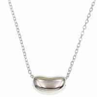 Sterling Silver Jewelry Necklace, 925 Sterling Silver, with 1.96 inch extender chain, platinum color plated, for woman Approx 15.74 Inch 