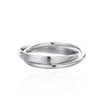 Стерлингового серебра кольцо, Серебро 925 пробы, Платиновое покрытие платиновым цвет, разный размер для выбора & Женский, продается PC