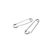 925 Sterling Silver Lever Back Earring, Paper Clip, platinum color plated & for woman 