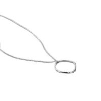 Sterling Silver Jewelry Necklace, 925 Sterling Silver, with 1.96 inch extender chain, plated, for woman Approx 15.74 Inch 