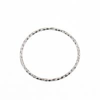 Стерлингового серебра кольцо, Серебро 925 пробы, Платиновое покрытие платиновым цвет, цветочный отрез & разный размер для выбора & Женский, продается PC