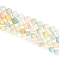 Morganit Perlen, rund, poliert, DIY & verschiedene Größen vorhanden & facettierte, gemischte Farben, Länge:ca. 14.96 ZollInch, verkauft von Strang