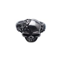 Titanium Steel Finger Ring, Skull & for man, 17mm 