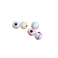Perle acrylique, Rond, DIY, blanc, 12mm, Vendu par sac