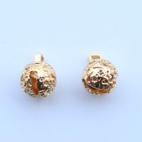 Brass Jewelry Pendants, real gold plated, Unisex, 12mm 