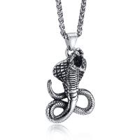 304 Stainless Steel Necklace, Snake, fashion jewelry & for man, original color Approx 24 Inch 