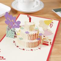 Paper 3D Greeting Card, printing, Collapsible & 3D effect 