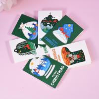 Christmas Greeting Card, Papier, Drucken, Faltbare, 100x150mm, 24PCs/setzen, verkauft von setzen