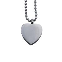 Titanium Steel Pendants, Heart, polished, 25mm 