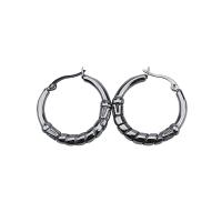 Titanium Steel Earrings, fashion jewelry & for woman, 32mm 