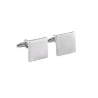 Brass Cufflinks,  Square, plated, for man 