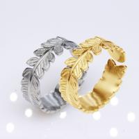 Titanium Steel Cuff Finger Ring, Vacuum Ion Plating, fashion jewelry & Unisex 10mm 