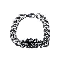 Titanium Steel Bracelet & Bangle, anoint, fashion jewelry & for man, 210mm 