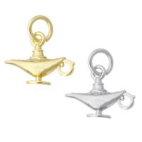 Brass Jewelry Pendants, Lamp of Aladdin, plated, DIY Approx 3mm 