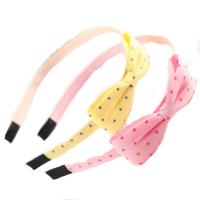 Hair Bands, Cloth, Bowknot, for children, Random Color, 120mm 