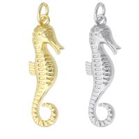 Brass Jewelry Pendants, Seahorse, plated, DIY Approx 3mm 