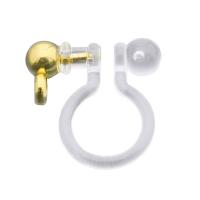 Resin Earring Clip Component, with 304 Stainless Steel, Vacuum Ion Plating, DIY Approx 