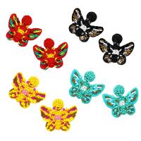Glass Seed Beads Earring, Seedbead, Butterfly, for woman 
