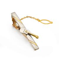Tie Clip, Brass, Guitar, gold color plated, for man, golden 