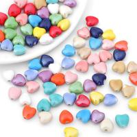 Glazed Porcelain Beads, Heart, DIY [
