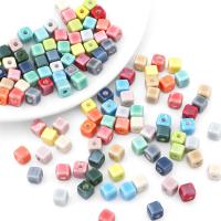 Placage Perle Porcelaine, Carré, DIY, plus de couleurs à choisir, 6mm, Vendu par PC