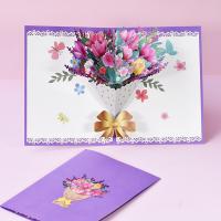 Paper 3D Greeting Card, handmade, Foldable & 3D effect 