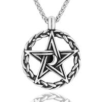 Titanium Steel Pendants, anoint, punk style & with star pattern & for man & hollow 