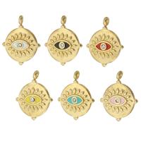 Rhinestone Stainless Steel Pendants, 304 Stainless Steel, gold color plated, with glass rhinestone & enamel Approx 2mm 