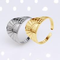 304 Edelstahl Open -Finger-Ring, Vakuum-Ionen-Beschichtung, Modeschmuck & für Frau, keine, 10mm,18mm, verkauft von PC