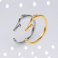 acero inoxidable 304 Anillo de dedo Cuff, Recubrimiento iónico al vacío, Joyería & para mujer, más colores para la opción, 5mm, Vendido por UD