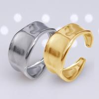 acero inoxidable 304 Anillo de dedo Cuff, Recubrimiento iónico al vacío, Joyería & para mujer, más colores para la opción, 10mm, Vendido por UD