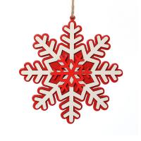 Christmas Hanging Decoration, Wood, Snowflake, DIY 