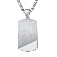 Titanium Steel Jewelry Necklace, plated & for man Approx 17.7 Inch 