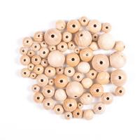 Beech Wood Beads, Round, DIY Approx 