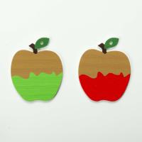 Pendentifs en Impression bois, Schima Superba, pomme, DIY, plus de couleurs à choisir Vendu par PC