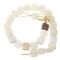 Natural Moonstone Beads, Orange Moonstone,  Square, DIY Approx 15.5 Inch 