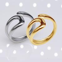 304 Edelstahl Open -Finger-Ring, Vakuum-Ionen-Beschichtung, Modeschmuck & unisex, keine, 15mm, verkauft von PC