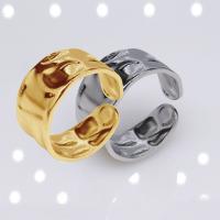 acero inoxidable 304 Anillo de dedo Cuff, Recubrimiento iónico al vacío, Joyería & unisexo, más colores para la opción, 10mm, Vendido por UD