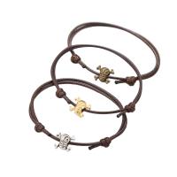 Fashion Create Wax Cord Bracelets, with Zinc Alloy, plated, three pieces & fashion jewelry & Unisex 15mm cm 